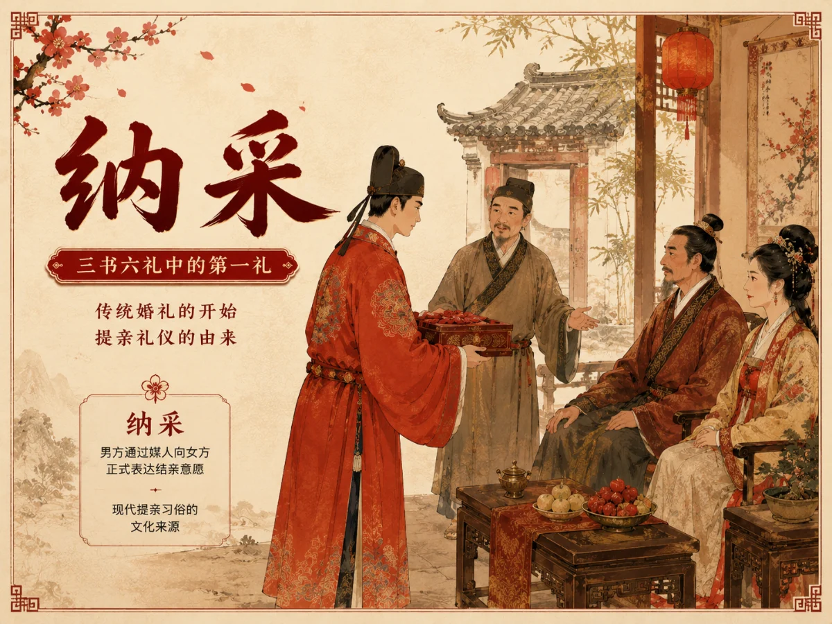 纳采是什么意思？三书六礼中的第一步为何如此重要