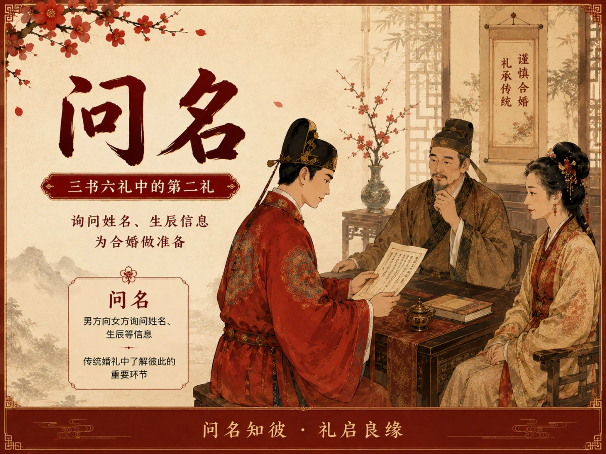 问名是什么意思？三书六礼中的第二礼为何要交换生辰八字
