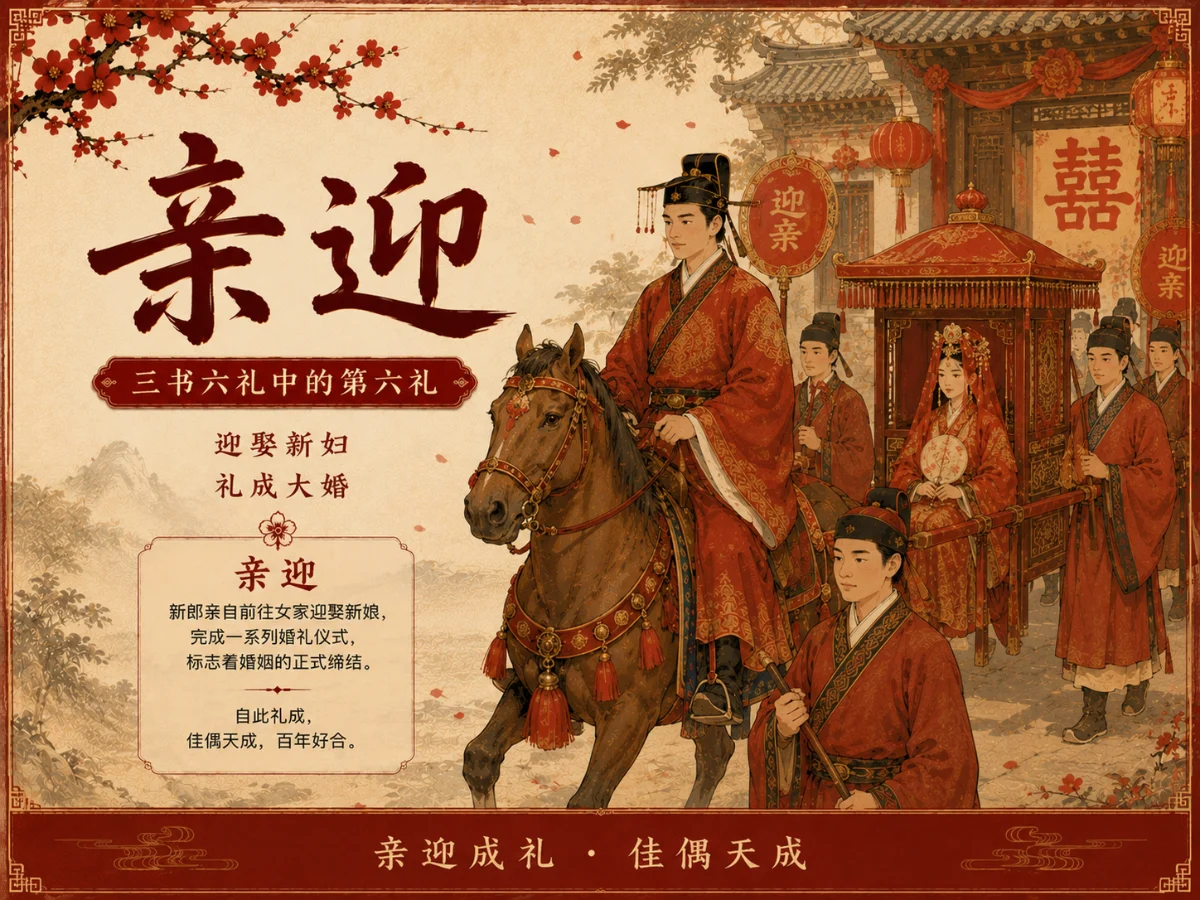 亲迎是什么意思？三书六礼中的第六礼为何是婚礼最隆重的环节